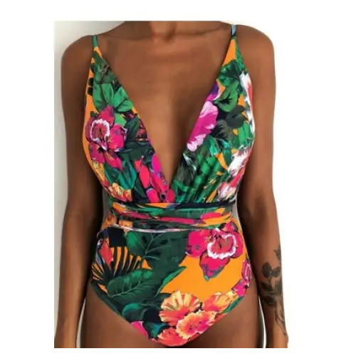 One Piece Swimsuit Backless Monokini Swimwear Women