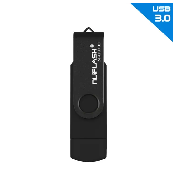 OTG USB Flash Drive Multicolor 16GB to 128GB Black / 64GB