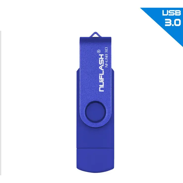 OTG USB Flash Drive Multicolor 16GB to 128GB Blue / 128GB