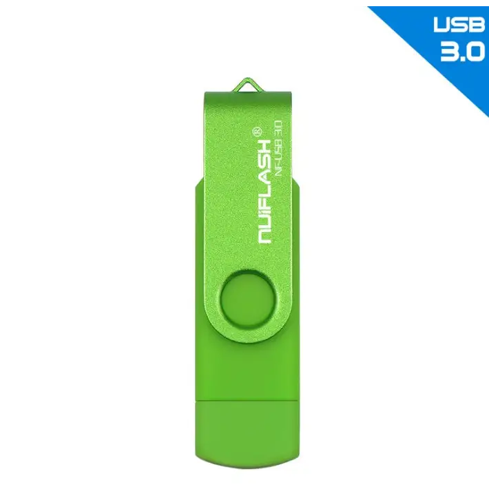 OTG USB Flash Drive Multicolor 16GB to 128GB Green / 32GB