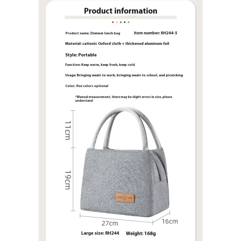 Outdoor Hand Carrying Lunch Box Bag
