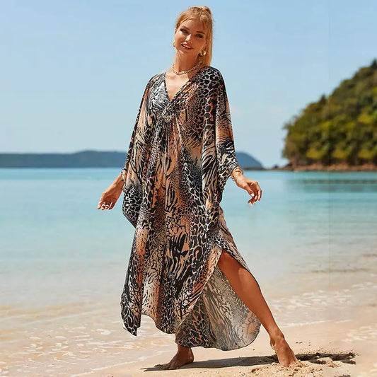 Outer Seaside Beach Skirt Swimsuit Cover - Zebra Polyester / One size