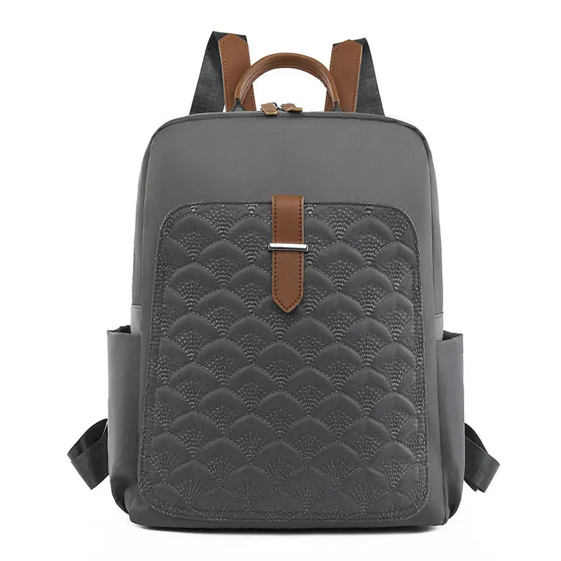 Oxford Cloth Tote Bag with Split Pocket and Phone Compartment