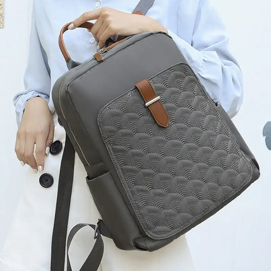 Oxford Cloth Tote Bag with Split Pocket and Phone Compartment