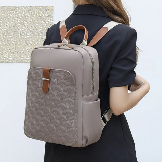Oxford Cloth Tote Bag with Split Pocket and Phone Compartment