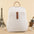 Oxford Cloth Tote Bag with Split Pocket and Phone Compartment - Beige