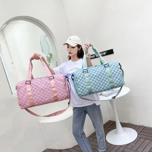 Oxford Cloth Urban Simplicity Waterproof Travel Bag 20 to 35L