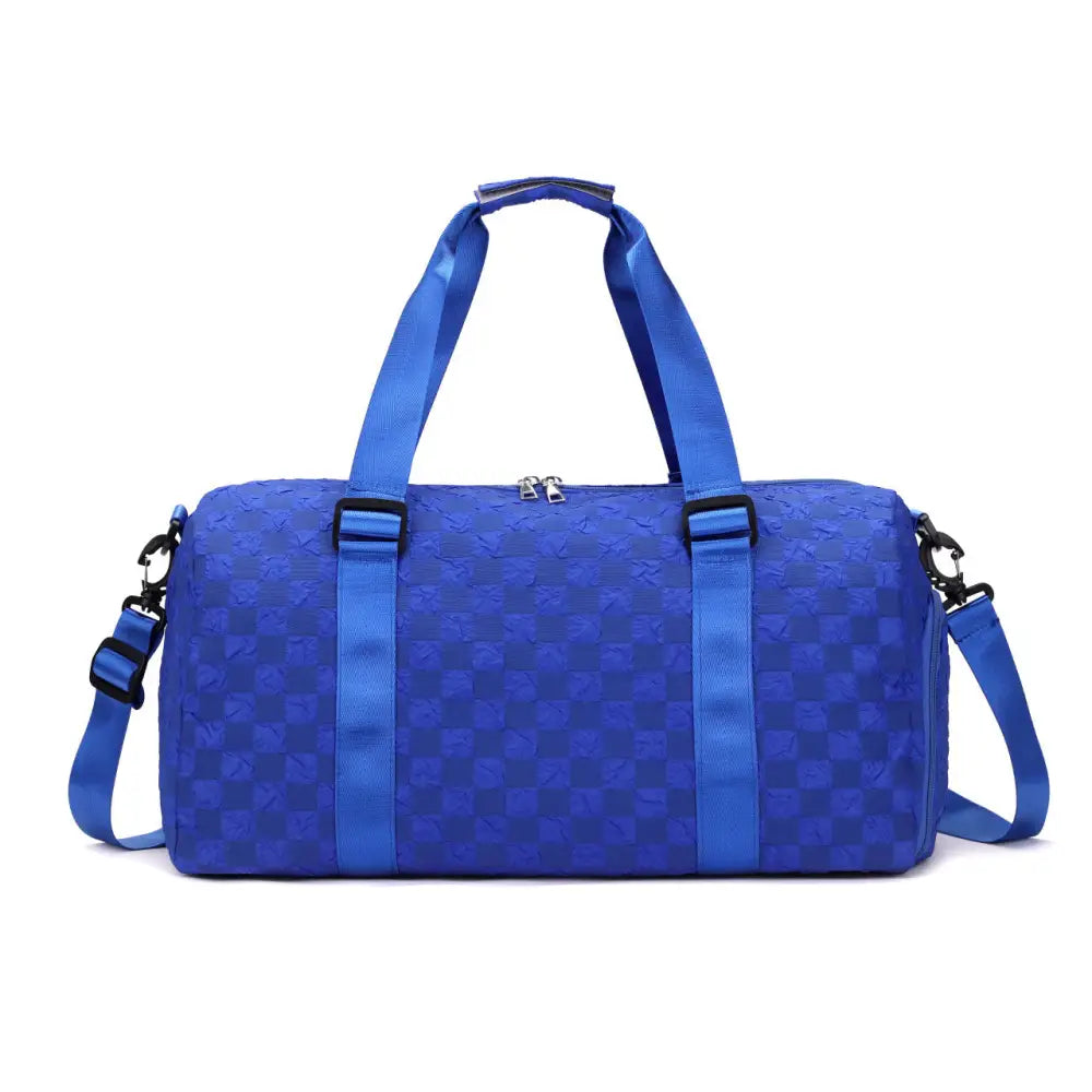 Oxford Cloth Urban Simplicity Waterproof Travel Bag 20 to 35L - Blue