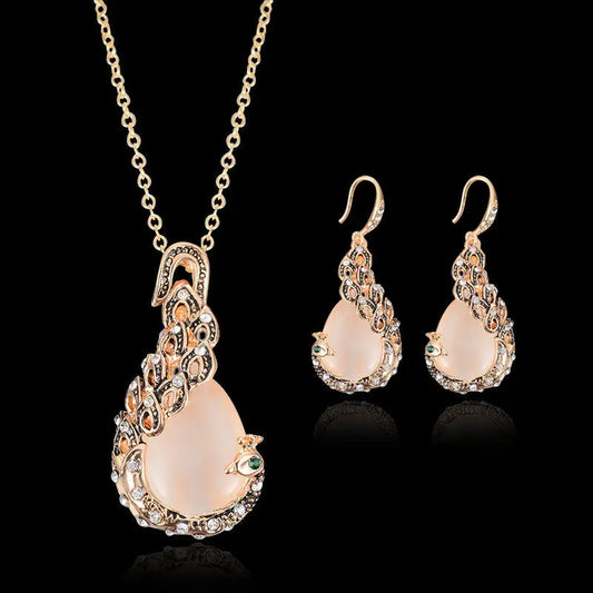 Peacock Gems Bridal Set