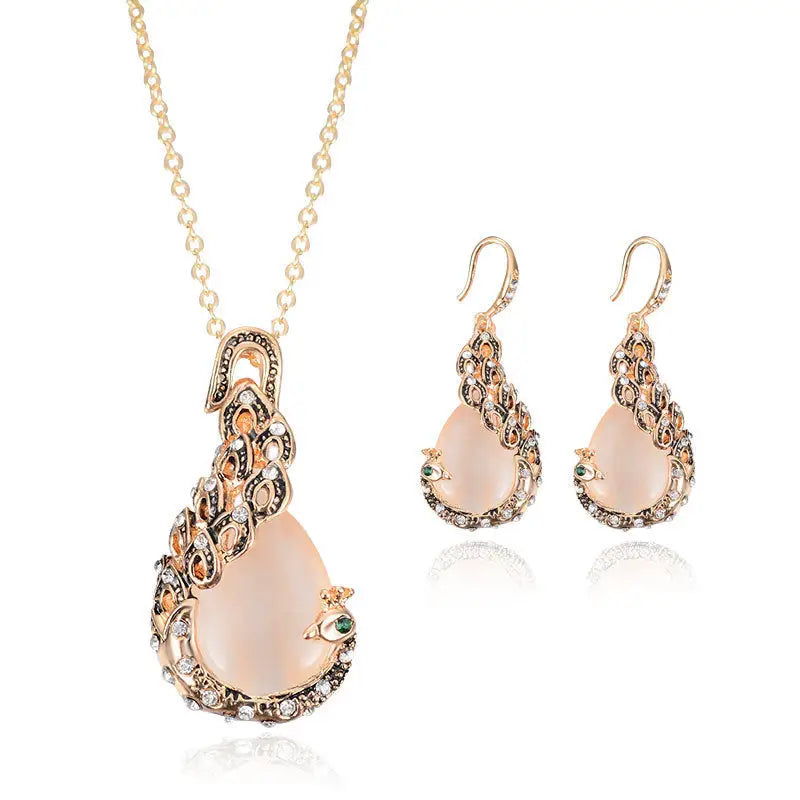 Peacock Gems Bridal Set