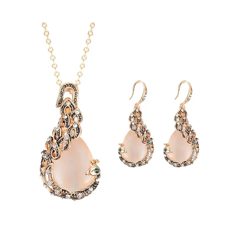 Peacock Gems Bridal Set