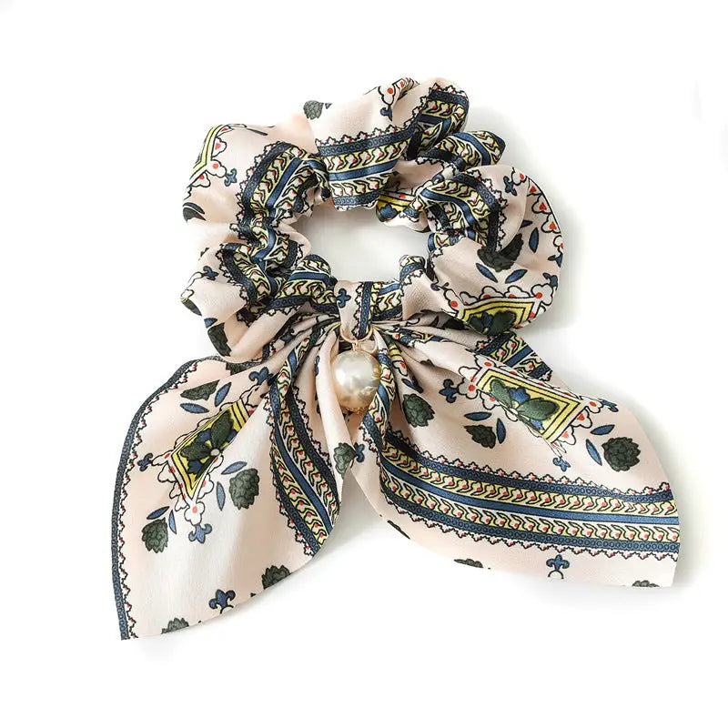 Pearl Bow Intestine Hair Band