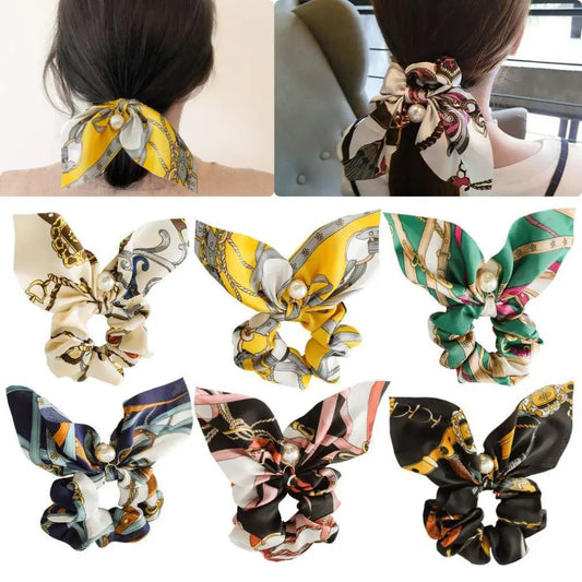 Pearl Bow Intestine Hair Band
