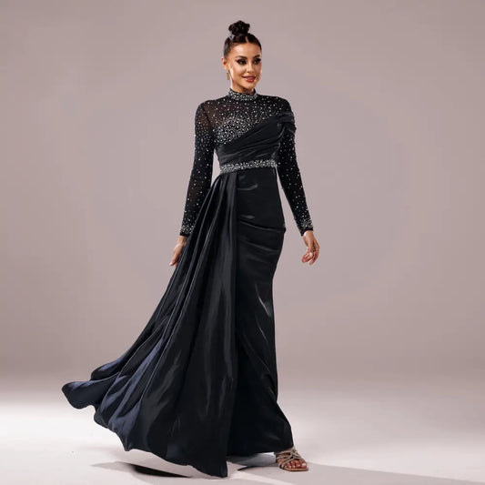 Pearl Fishtail Evening Dress