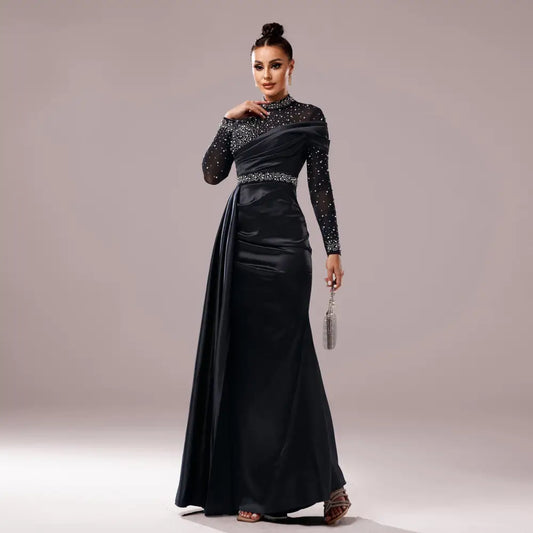 Pearl Fishtail Evening Dress