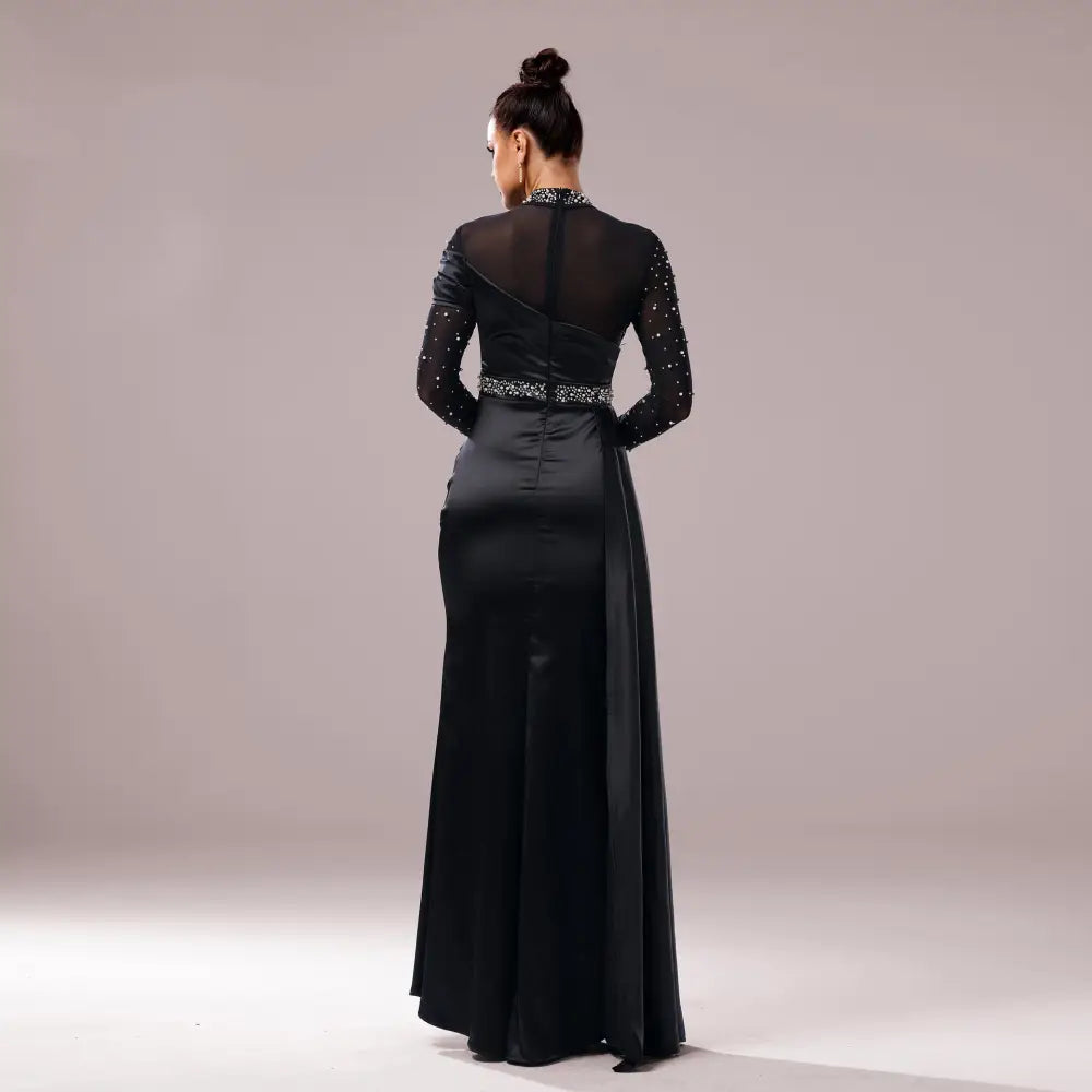 Pearl Fishtail Evening Dress