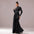 Pearl Fishtail Evening Dress - Black / S