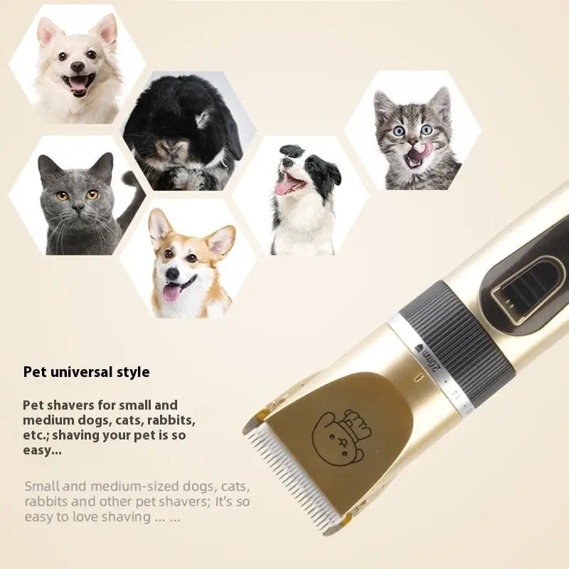 Pet Grooming Scissors and Nail Cap Cutter Set for Dogs Golden Combination Package C