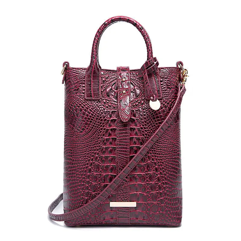 PG-396 PU Suitcase Square Vertical Shoulder Bag Multiple Colors