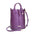 PG-396 PU Suitcase Square Vertical Shoulder Bag Multiple Colors - Purplish Red