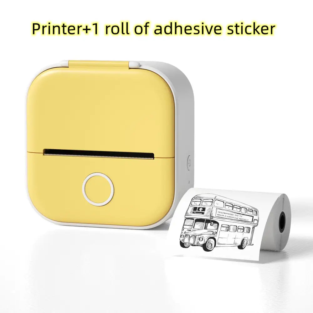 Phomemo T02 Mini Inkless Pocket Printer with Extensive Question Banks Yellow / USB