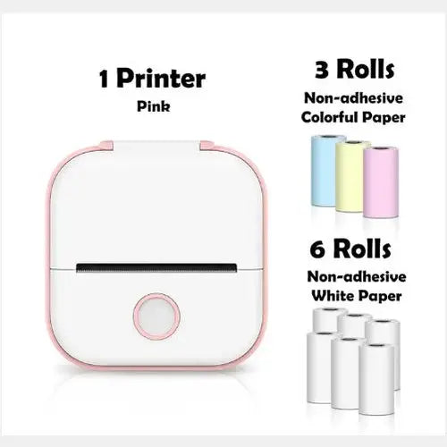 Phomemo T02 Mini Inkless Pocket Printer with Extensive Question Banks Set8 / USB