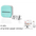 Phomemo T02 Mini Inkless Pocket Printer with Extensive Question Banks All green set / USB