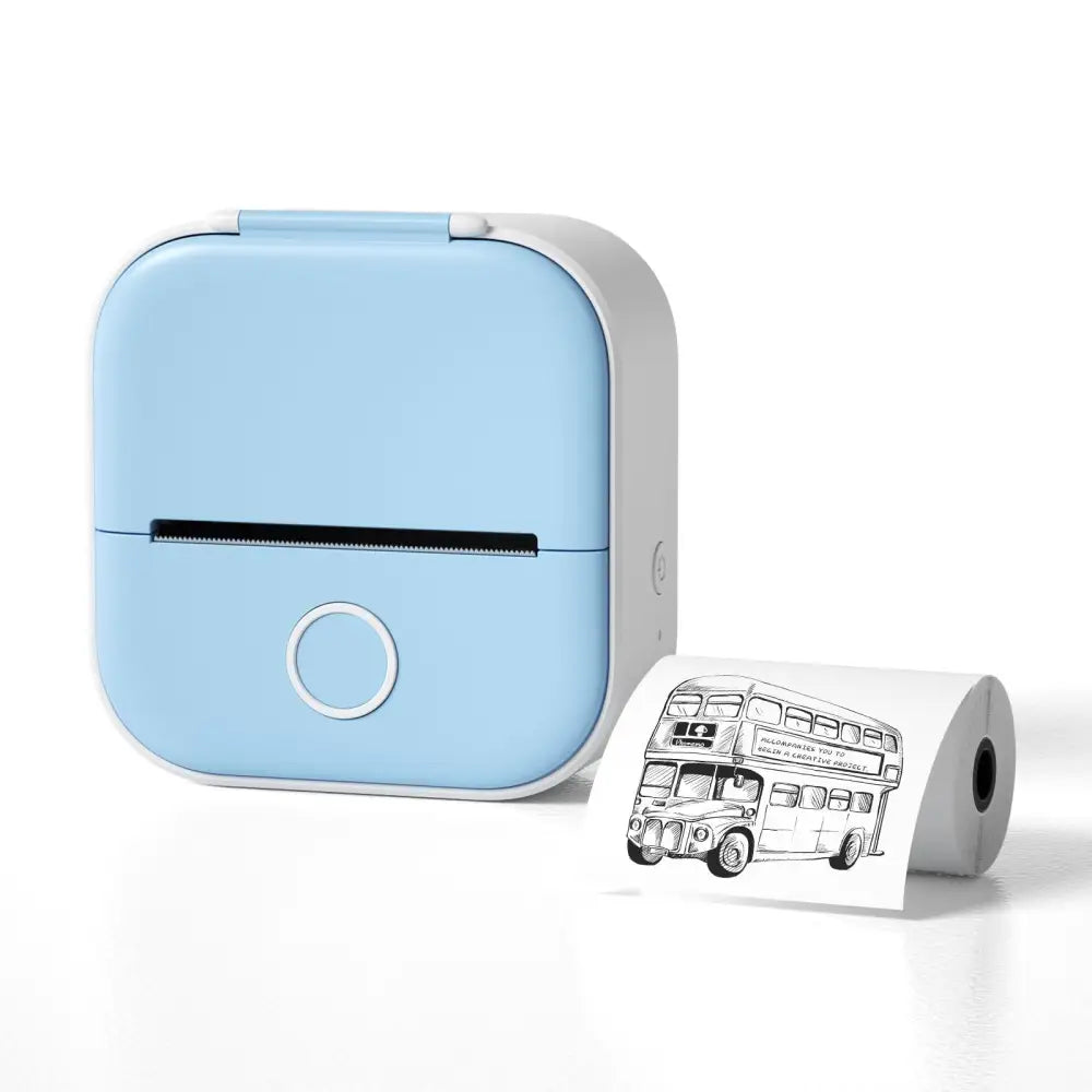 Phomemo T02 Mini Inkless Pocket Printer with Extensive Question Banks Blue / USB