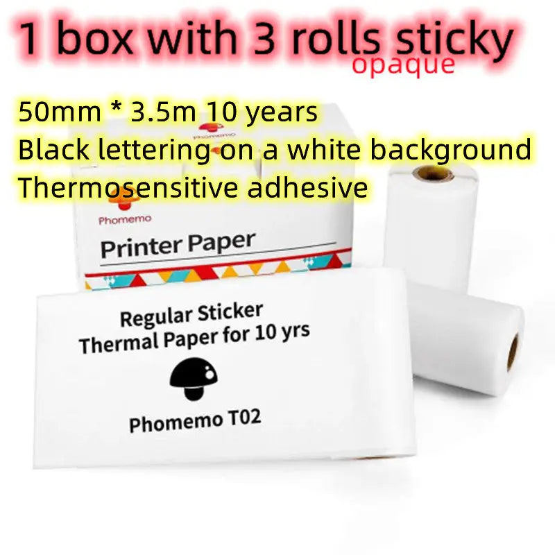 Phomemo T02 Mini Inkless Pocket Printer with Extensive Question Banks Printer paper / USB