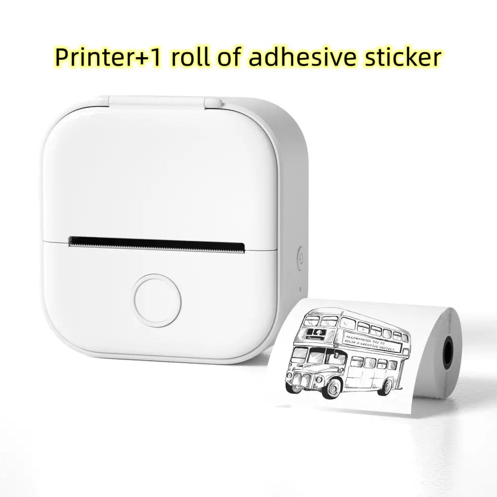 Phomemo T02 Mini Inkless Pocket Printer with Extensive Question Banks White / USB