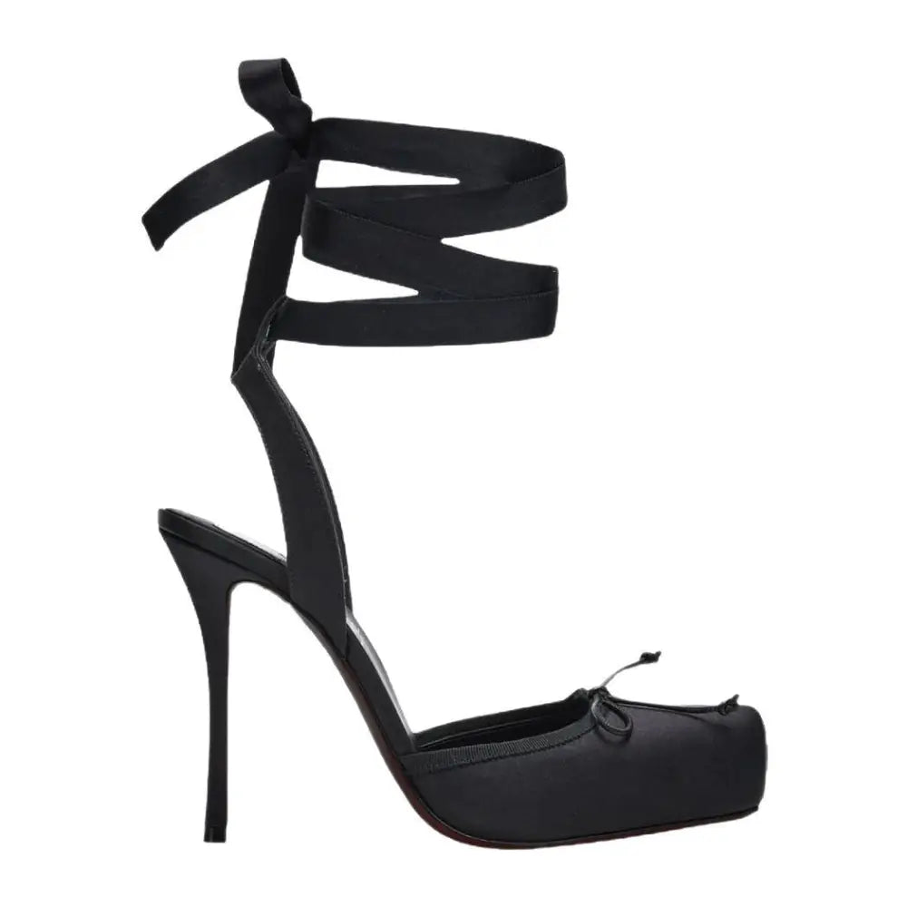 Pig Nose Bow Ballet Stiletto Heels - Elegance Redefined