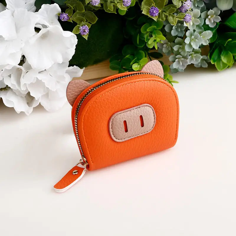 PiggyGuard Mini: Anti-Degauss Card & Coin Holder - Orange