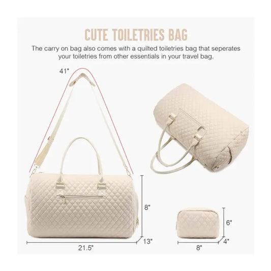 Plaid Retro Travel Bag for Men and Women Polyester European American Style