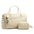 Plaid Retro Travel Bag for Men and Women Polyester European American Style - Beige
