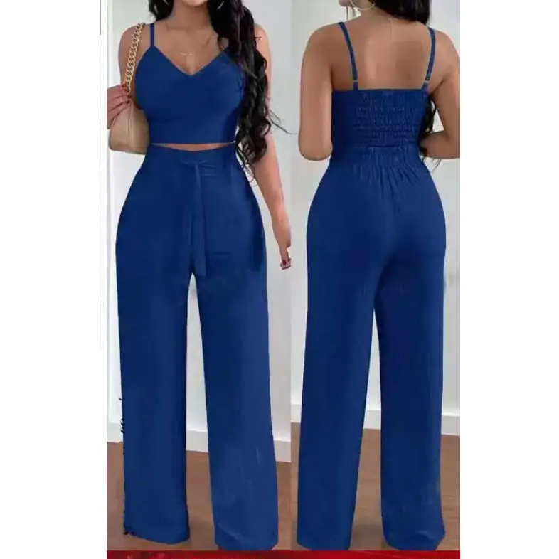 Pleated Perfection Suit - Sapphire Blue / S