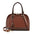 Polyester and PU Suitcase Shell Shape Packing Bag 22x30x15cm - Brown