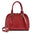 Polyester and PU Suitcase Shell Shape Packing Bag 22x30x15cm - Red