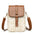 Polyester and PU Vertical Square Suitcase Packing Bag - White