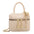 Polyester Daily Tote Bag in Multiple Colors and Sizes - Beige Small Size