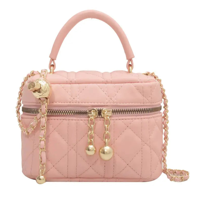Polyester Daily Tote Bag in Multiple Colors and Sizes - Pink Largesized