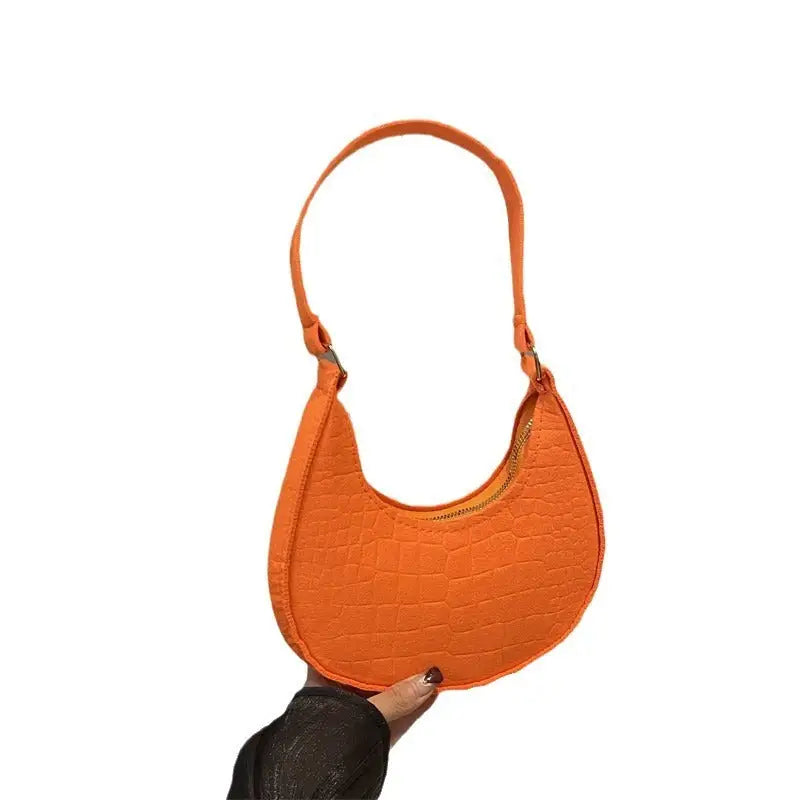 Polyester Felt Handbag in Multiple Colors Free Size