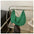 Polyester Felt Handbag in Multiple Colors Free Size - Green / Free Size