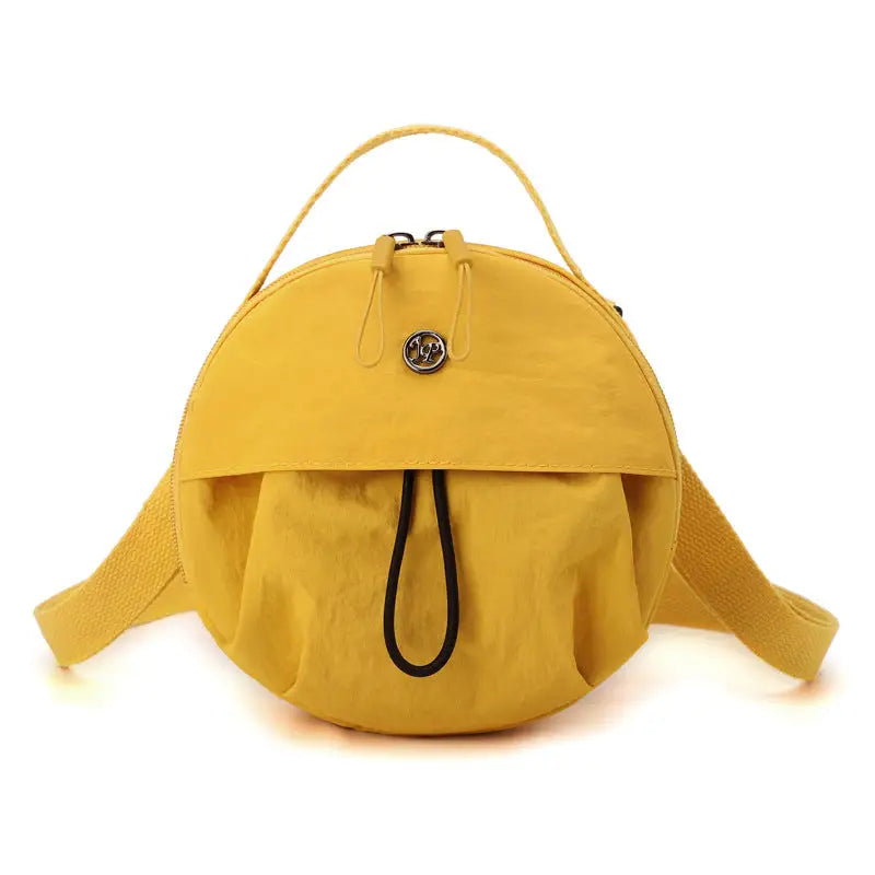 Polyester Lined Daily Bag in Multiple Soft Colors - Egg Yolk Tassel