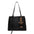 Polyester Lined Rabbit Pendant in Caffeine Brown and Black Contrasts - Black With Pendant / 37X15X29CM