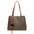 Polyester Lined Rabbit Pendant in Caffeine Brown and Black Contrasts - Contrast Brown With Pendant / 37X15X29CM