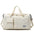 Polyester Plaid Crescent Travel Bag for Men and Women - Crescent White