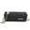 Polyester PU Cylindrical Suitcase Messenger Bag with Chain and Pockets - Black