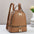 Polyester PU Packing Bag with Multiple Color Options and Sewing Thread - Khaki / 24x12x29CM