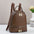 Polyester PU Packing Bag with Multiple Color Options and Sewing Thread - Coffee / 24x12x29CM
