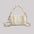 Polyester PU Square Suitcase Bag with Mobile Phone Pocket - Beige